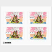 Sticker Rectangulaire Je t'ai lava (Feuille)