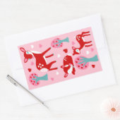 Sticker Rectangulaire Je T'Aime Chère Saint Valentin (Enveloppe)