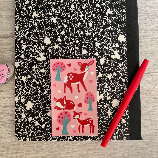 Sticker Rectangulaire Je T'Aime Chère Saint Valentin