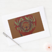 Sticker Rectangulaire Je T'Aime ! Nakupenda Sana (Enveloppe)