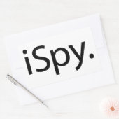 Sticker Rectangulaire Je vois (iSpy) (Enveloppe)