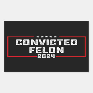 Sticker Rectangulaire Je Vote Pour Le Condamné Féon Pro Trump 2024