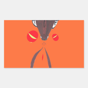 Sticker Rectangulaire Je vous aime Nakupenda Swahili