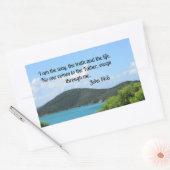 Sticker Rectangulaire Jean 14:6 Je suis le chemin (Enveloppe)