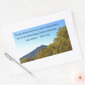 Sticker Rectangulaire Jean 16:33 Dans le monde, vous aurez des tribulati (Enveloppe)