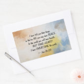 Sticker Rectangulaire Jean 16:33 J'AI SURMONTÉ le monde (Enveloppe)