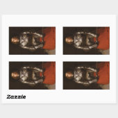 Sticker Rectangulaire Jeanne d'Arc c. 1865 par John Everett Millais (Feuille)