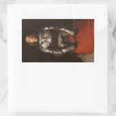 Sticker Rectangulaire Jeanne d'Arc c. 1865 par John Everett Millais (Sac)