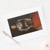 Sticker Rectangulaire Jeanne d'Arc c. 1865 par John Everett Millais (Enveloppe)