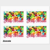 Sticker Rectangulaire Jelly Beans (Feuille)
