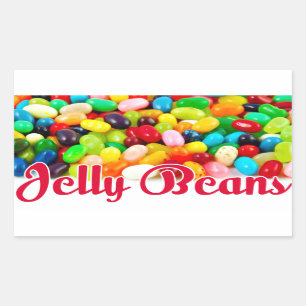 Sticker Rectangulaire Jelly Beans