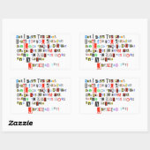 Sticker Rectangulaire Jérémie 29:11 (Feuille)