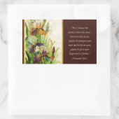 Sticker Rectangulaire Jérémie 29:11 Je connais les plans que j'ai pour v (Sac)