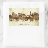 Sticker Rectangulaire Jérusalem Israël Cityscape (Sac)