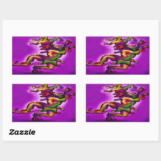 Sticker Rectangulaire Jester (Feuille)