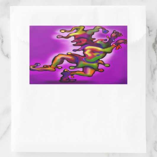 Sticker Rectangulaire Jester (Sac)