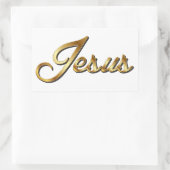 STICKER RECTANGULAIRE JESUS (Sac)
