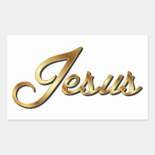 STICKER RECTANGULAIRE JESUS