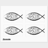 Sticker Rectangulaire Jésus (Feuille)