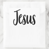 Sticker Rectangulaire Jésus Evangile Graphiques Esthétique Citations chr (Sac)