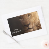 Sticker Rectangulaire Jésus Lion de Juda Citation chrétienne inspiration (Enveloppe)