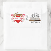 Sticker Rectangulaire Jésus M'Aime, C'est ce que je sais ... (Sac)