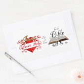 Sticker Rectangulaire Jésus M'Aime, C'est ce que je sais ... (Enveloppe)