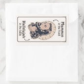 Sticker Rectangulaire Jésus Mullet (Sac)