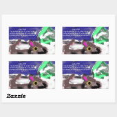 Sticker Rectangulaire Jésus plan amour (Feuille)