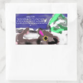 Sticker Rectangulaire Jésus plan amour (Sac)
