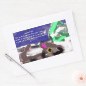 Sticker Rectangulaire Jésus plan amour (Enveloppe)