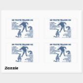 Sticker Rectangulaire Jésus zombie (Feuille)