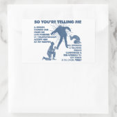 Sticker Rectangulaire Jésus zombie (Sac)