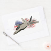 Sticker Rectangulaire Jet Fighter (Enveloppe)
