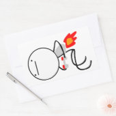 Sticker Rectangulaire Jet Pack Guy (Enveloppe)