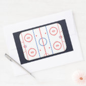Sticker Rectangulaire Jeu de hockey Compagnon de fibre de carbone style (Enveloppe)