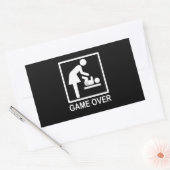 Sticker Rectangulaire Jeu sur maman Drôle Signal Pictogramme (Enveloppe)