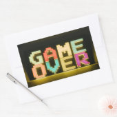 Sticker Rectangulaire Jeu sur mignon Pixel Art Pixel Arts Easy De (Enveloppe)
