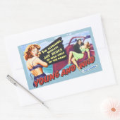 Sticker Rectangulaire Jeune et sauvage (Enveloppe)