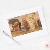 Sticker Rectangulaire Jeunes Filles Grecques Ramassant des Cailloux par  (Enveloppe)