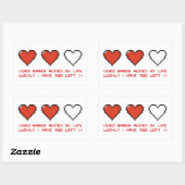 Sticker Rectangulaire Jeux vidéo (Feuille)