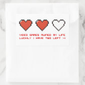 Sticker Rectangulaire Jeux vidéo (Sac)