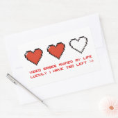 Sticker Rectangulaire Jeux vidéo (Enveloppe)