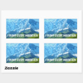 Sticker Rectangulaire J'explique chaque montagne (Feuille)