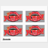 Sticker Rectangulaire jina ! Café (Feuille)