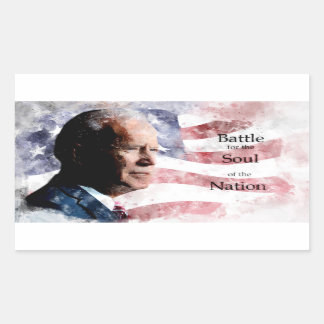 Sticker Rectangulaire Joe Biden avec Battle for the Soul of the Nation