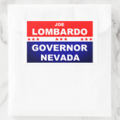 Sticker Rectangulaire Joe Lombardo Gouverneur Nevada 2022 (Sac)
