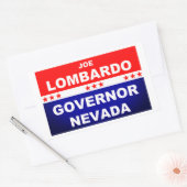 Sticker Rectangulaire Joe Lombardo Gouverneur Nevada 2022 (Enveloppe)