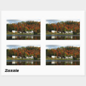 Sticker Rectangulaire Joe's Pond - Danville, Vermont (Feuille)
