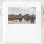 Sticker Rectangulaire Johannes Vermeer - Vue de Delft (Sac)